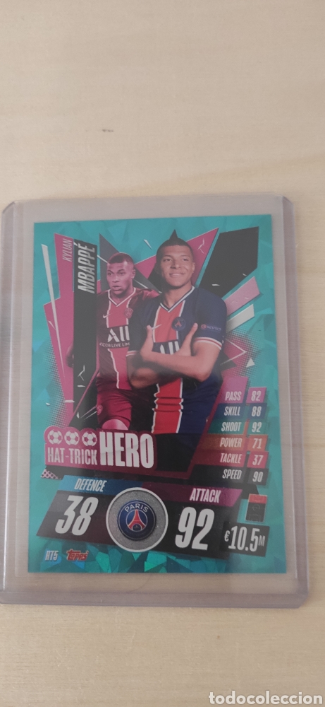 Cromos de f&uacute;tbol: MBAPPE PSG TOPPS MATCH ATTAX - Foto 3