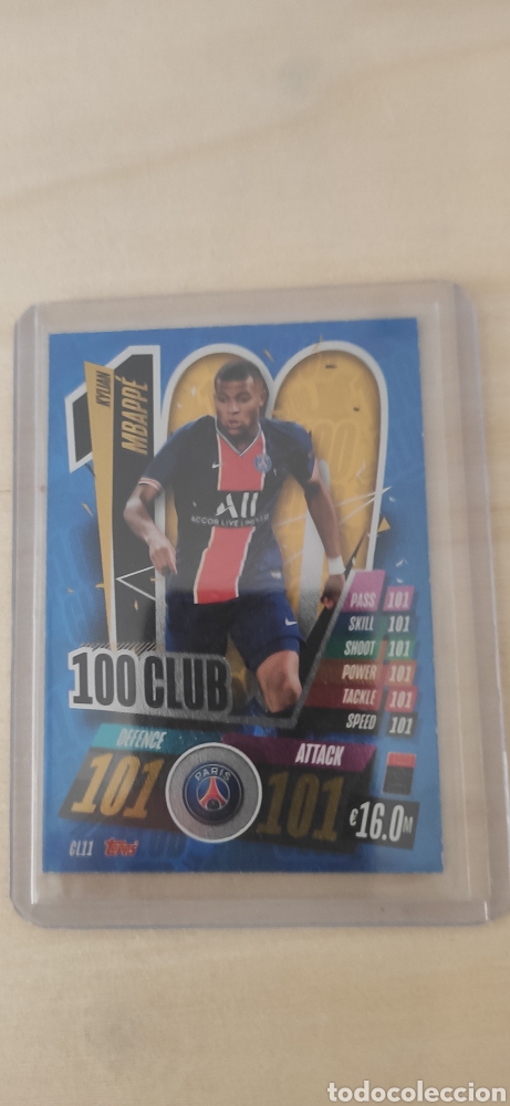 Cromos de f&uacute;tbol: MBAPPE PSG TOPPS MATCH ATTAX - Foto 4