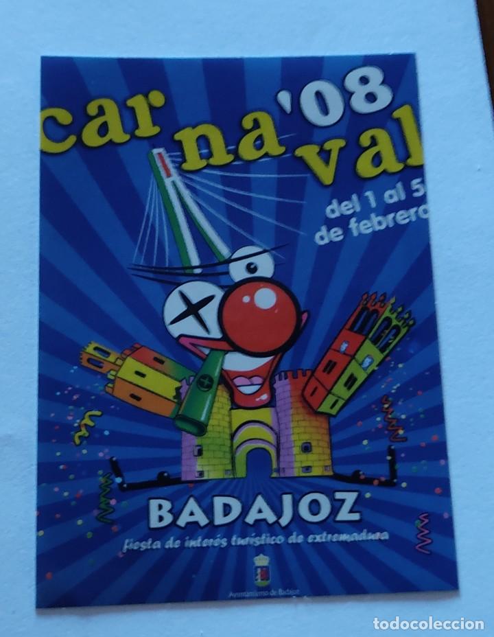 Cromos de F&uacute;tbol: pegatina Carnaval 2008 de Badajoz