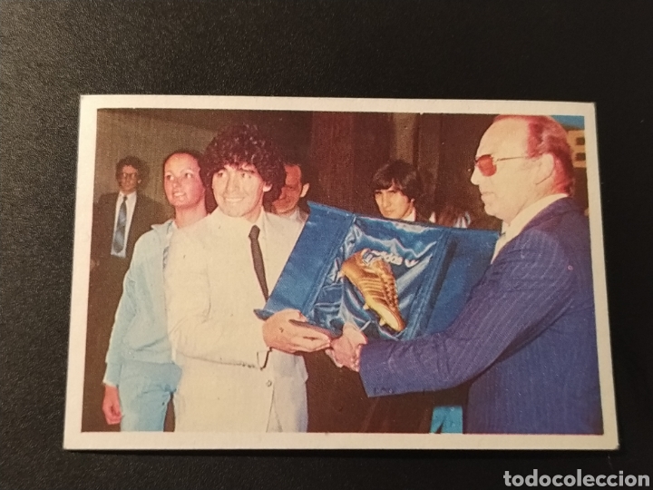 Fu&szlig;ball-Sticker: MARADONA &rdquo;Mis Trofeos&rdquo; Bota de Oro CromoEsport