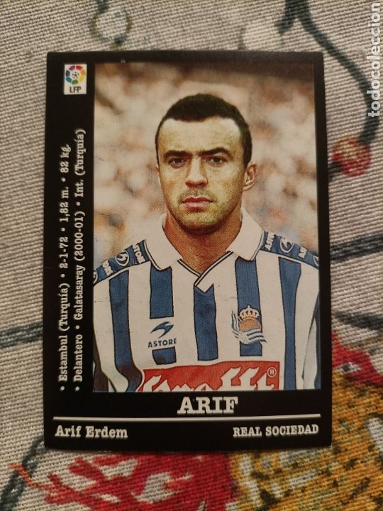 Fu&szlig;ball-Sticker: Cromo Arif &uacute;ltimo fichaje Panini Sport liga 2000 2001 00 01