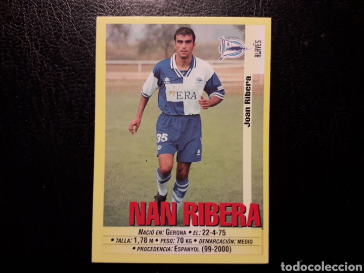 Cromos de Futebol: NAN RIBERA ALAV&Eacute;S N&deg; 297a PANINI 99 00 1999 2000. SIN PEGAR. VER FOTOS. PEDIDO M&Iacute;NIMO 3&euro;.
