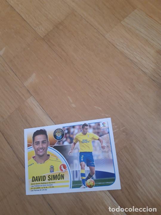 Cromos de f&uacute;tbol: David simon las palmas ESTE 16 17 2016 2017 sin pegar - Foto 1