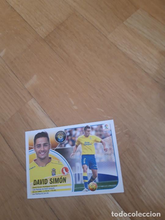Cromos de f&uacute;tbol: David simon las palmas ESTE 16 17 2016 2017 sin pegar - Foto 1