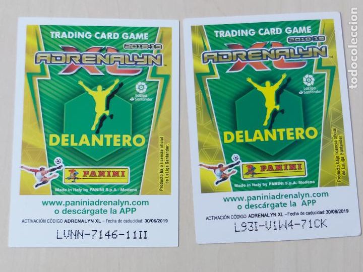 Cromos de f&uacute;tbol: ADRENALYN 18-19 ERROR N&ordm; 417 MALCOM - DELANTERA TRASERA - Foto 2