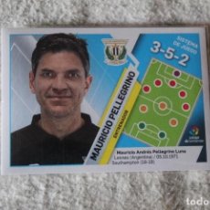 Cartes à collectionner de Football: Nº22 MAURICIO PELLEGRINO ENTRENADOR CD LEGANÉS LIGA ESTE 19 20. Lote 311374128