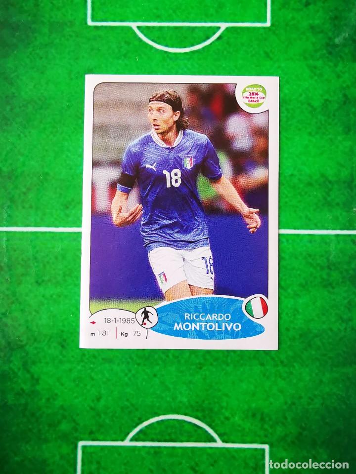 Fu&szlig;ball-Sticker: CROMO FUTBOL SIN PEGAR 14 PANINI ROAD TO 2014 FIFA WORLD CUP BRAZIL ITALIA 28 RICCARDO MONTOLIVO