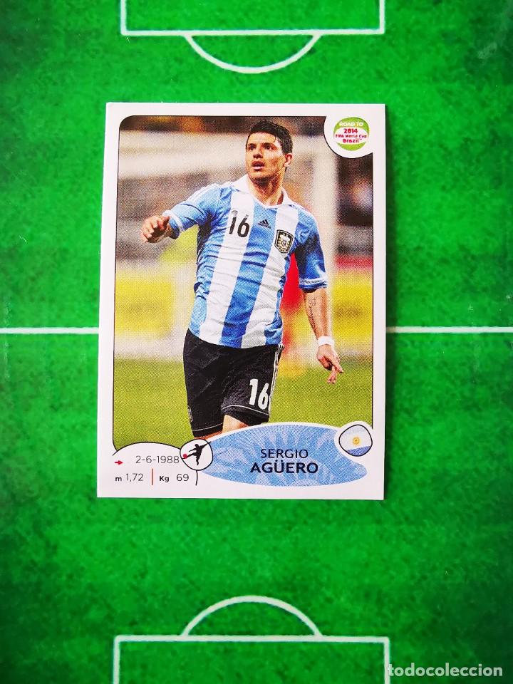 Fu&szlig;ball-Sticker: CROMO FUTBOL SIN PEGAR 14 PANINI ROAD TO 2014 FIFA WORLD CUP BRAZIL ARGENTINA 69 SERGIO KUN AG&Uuml;ERO