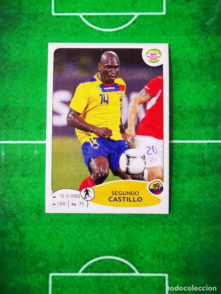 Cromos de f&uacute;tbol: CROMO FUTBOL SIN PEGAR 14 PANINI ROAD TO 2014 FIFA WORLD CUP BRAZIL ECUADOR 195 SEGUNDO CASTILLO