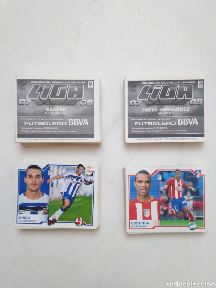 Cromos de F&uacute;tbol: Lote de 156 cromos de f&uacute;tbol 2007-2008 colecciones este