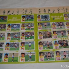 Cromos de Fútbol: HOJA DOBLE 54 CROMOS - CELTA, VALLADOLID, ZARAGOZA Y BILBAO - ESTE - LIGA 1982 / 1983 - 82 / 83. Lote 282242758