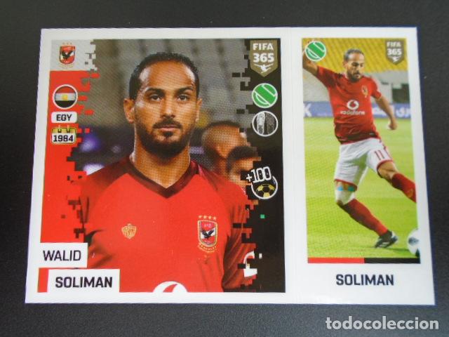 Figurine di Calcio: 343 WALID SOLIMAN AL ALHY SC VERSION BLUE BACK STICKER FIFA PANINI 365 18 19 2018 2019