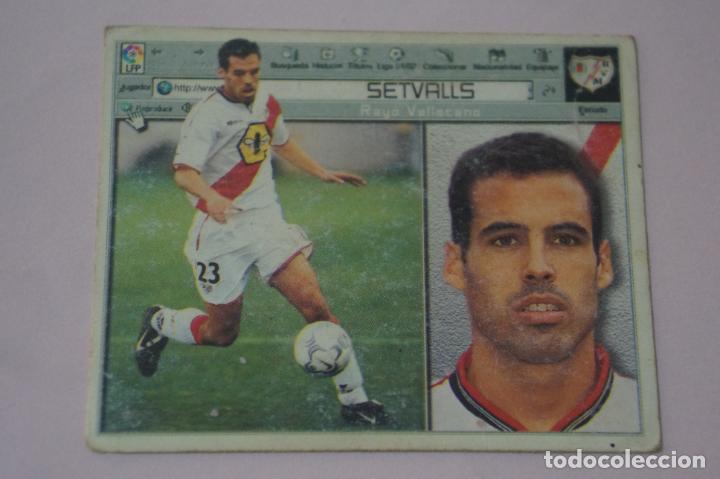 Cromos de F&uacute;tbol: CROMO DE FUTBOL SETVALLS DEL RAYO VALLECANO BAJA SIN PEGAR LIGA ESTE 2001-2002/01-02
