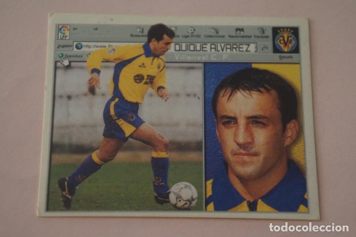 Cromos de F&uacute;tbol: CROMO DE FUTBOL QUIQUE ALVAREZ DEL VILLARREAL C.F. SIN PEGAR LIGA ESTE 2001-2002/01-02