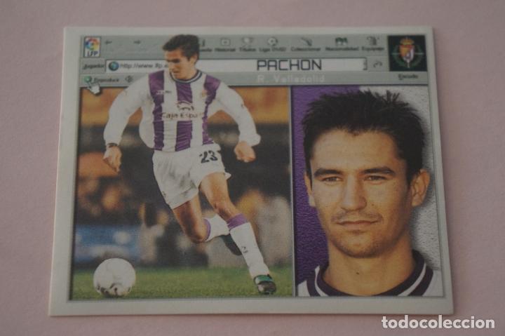 Cromos de F&uacute;tbol: CROMO DE FUTBOL PACHON DEL REAL VALLADOLID SIN PEGAR LIGA ESTE 2001-2002/01-02