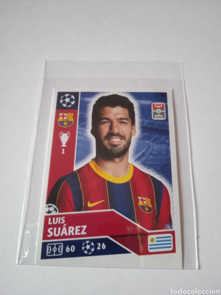 Cromos de f&uacute;tbol: Cromo de Luis Su&aacute;rez Champions 20-21 - Foto 2
