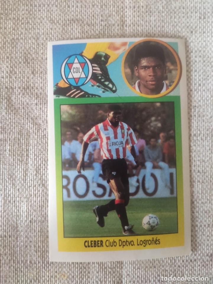 Cromos de f&uacute;tbol: ESTE 93-94: CLEBER - LOGRO&Ntilde;&Eacute;S -- NUNCA PEGADO - Foto 1