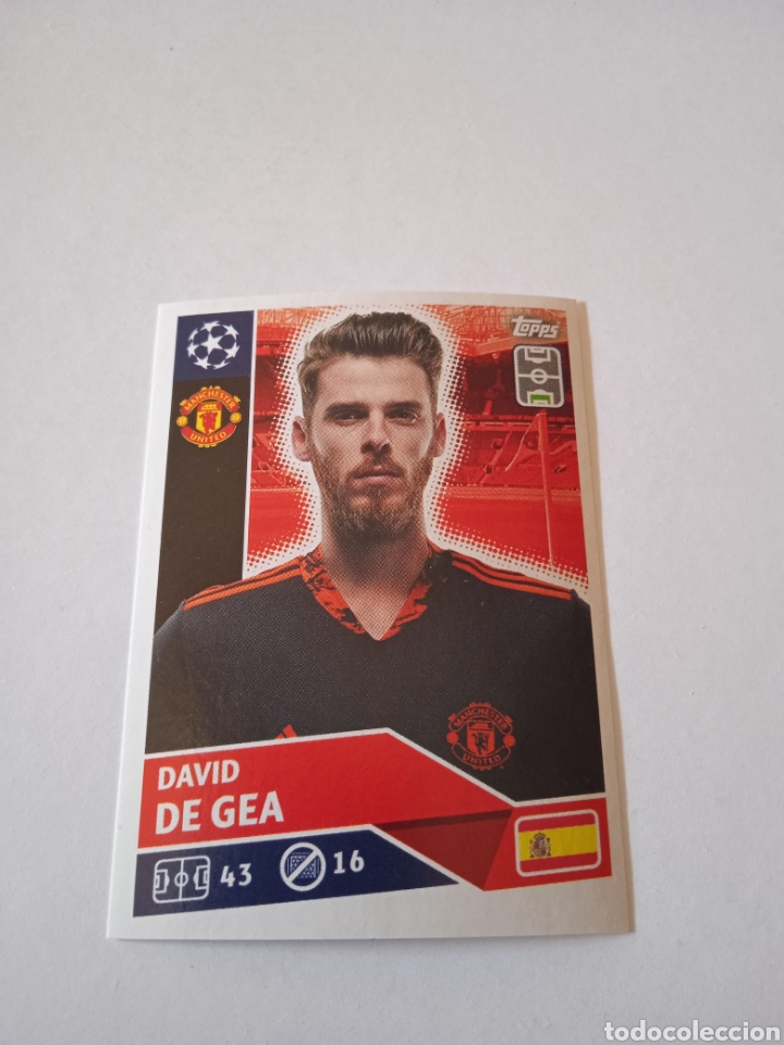 Cromos de f&uacute;tbol: Cromo de De Gea Champions 20-21 - Foto 2