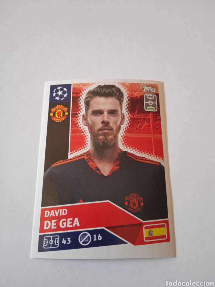 Cromos de f&uacute;tbol: Cromo de De Gea Champions 20-21 - Foto 1
