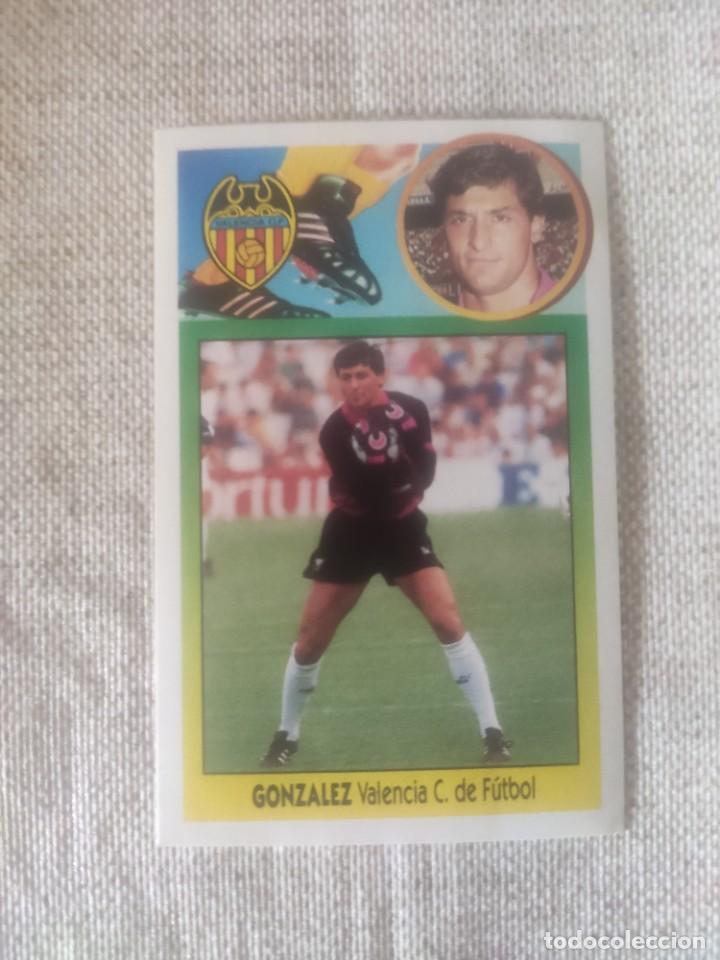 Cromos de f&uacute;tbol: ESTE 93-94: GONZ&Aacute;LEZ - VALENCIA -- NUNCA PEGADO - Foto 1