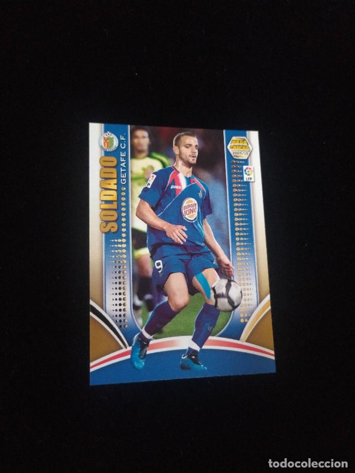 Figurine di Calcio: MEGACRACKS 2009 2010 PANINI N&ordm;126 SOLDADO (GETAFE) SERIE ORO - FUTBOL CROMO LIGA 09 10