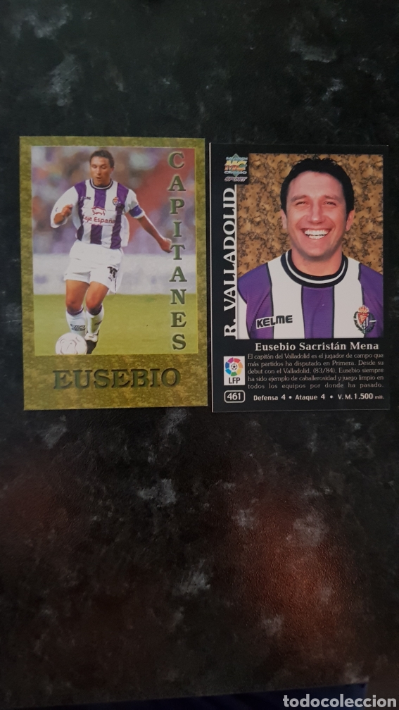 Cromos de f&uacute;tbol: N&deg; 461 Eusebio Capitanes Mundicromo 2001/2002 - Foto 1