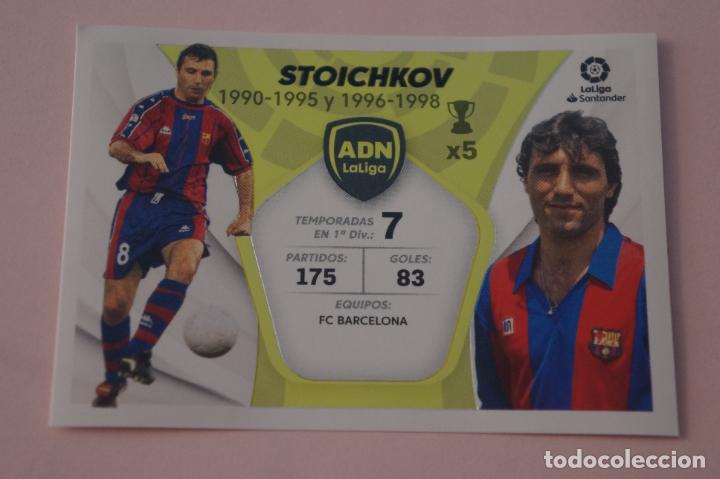 Figurine di Calcio: CROMO DE F&Uacute;TBOL STOICHKOV DEL F.C.BARCELONA ADN SIN PEGAR N&ordm; 28 LIGA ESTE 2021-2022/21-22 PANINI