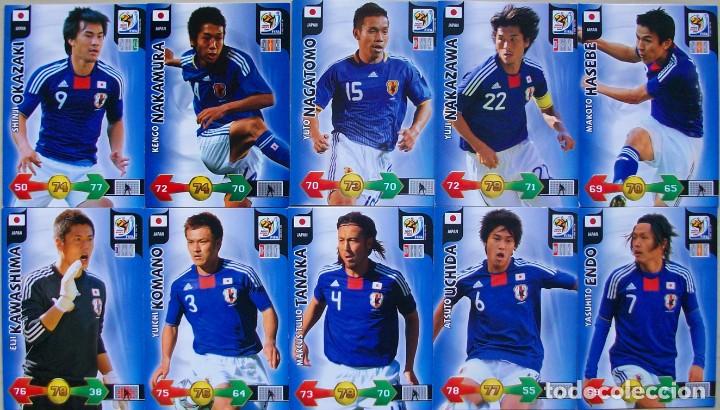 Figurine di Calcio: LOTE 10 FICHAS JAPON FICHAS ALBUM ADRENALYN XL MUNDIAL SOUTH AFRICA 2010