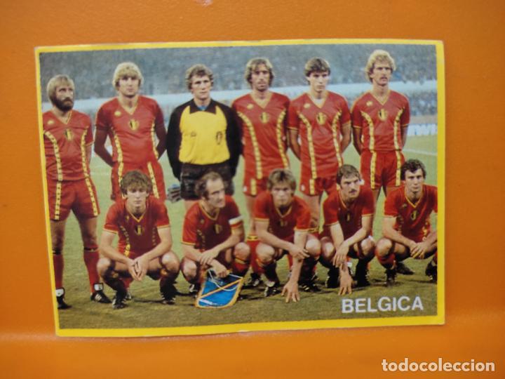 Cromos de f&uacute;tbol: FUTBOL EN ACCION PROMOCIONAL YOGUR A&Ntilde;OS 80 MUNDIAL ESPA&Ntilde;A 1982 ALINEACION BELGICA