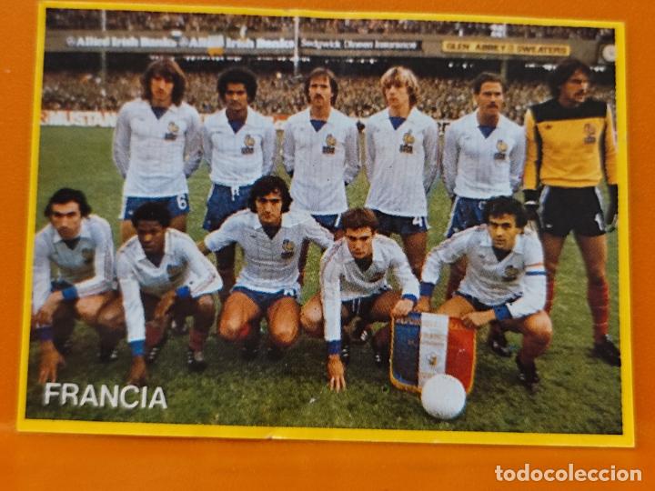 Cromos de f&uacute;tbol: FUTBOL EN ACCION PROMOCIONAL YOGUR A&Ntilde;OS 80 MUNDIAL ESPA&Ntilde;A 1982 ALINEACION FRANCIA