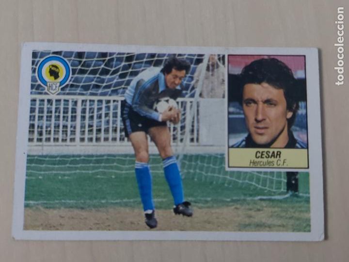 Cromos de f&uacute;tbol: EDICIONES ESTE 84 85 - CESAR - CROMO RECUPERADO - HERCULES - Foto 1