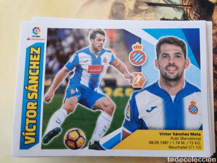 Cromos de f&uacute;tbol: Este 2017-2018. V&iacute;ctor S&aacute;nchez. Espa&ntilde;ol - Foto 1