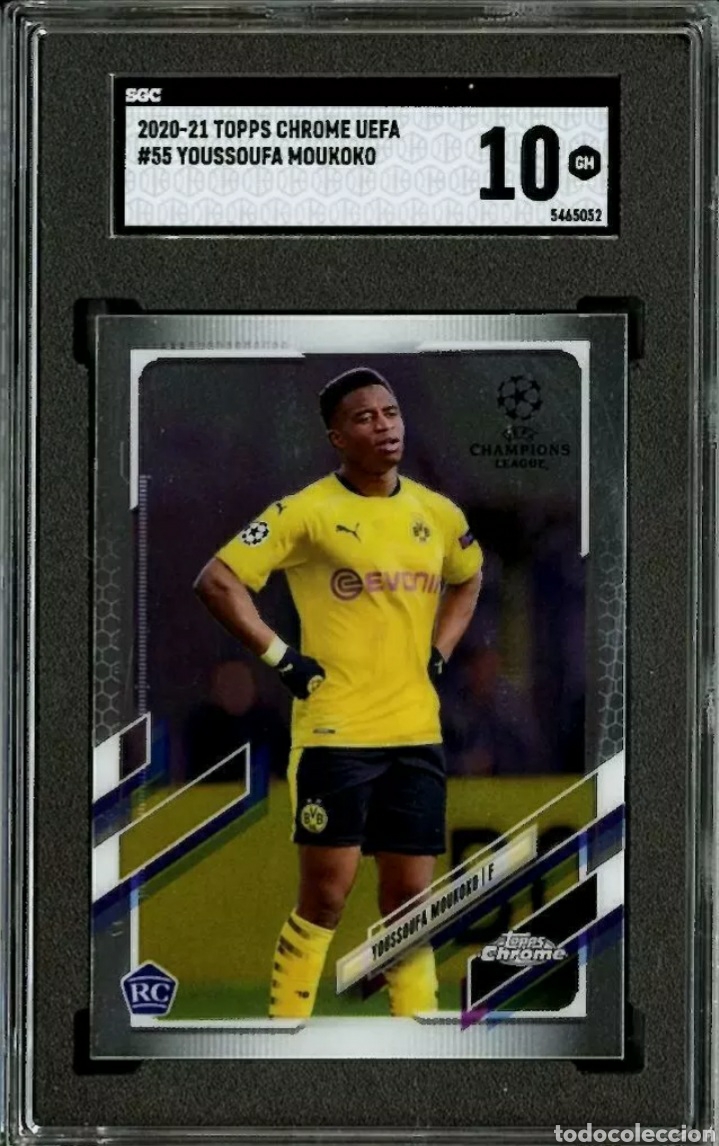 Cromos de f&uacute;tbol: 2020-21 Topps Chrome UEFA Youssoufa Moukoko SGC 10