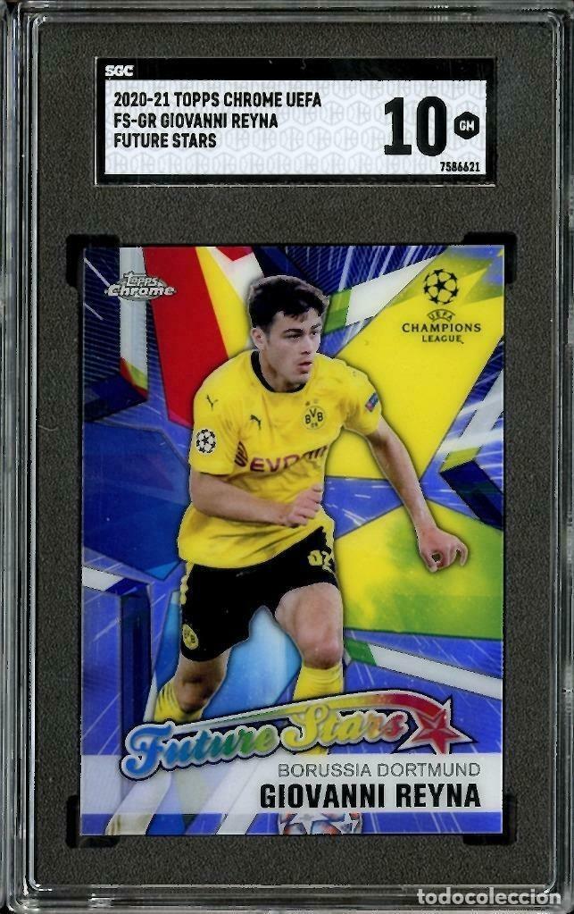 Figurine di Calcio: 2020-21 Topps Chrome UEFA Giovanni Reyna Future Stars SGC 10