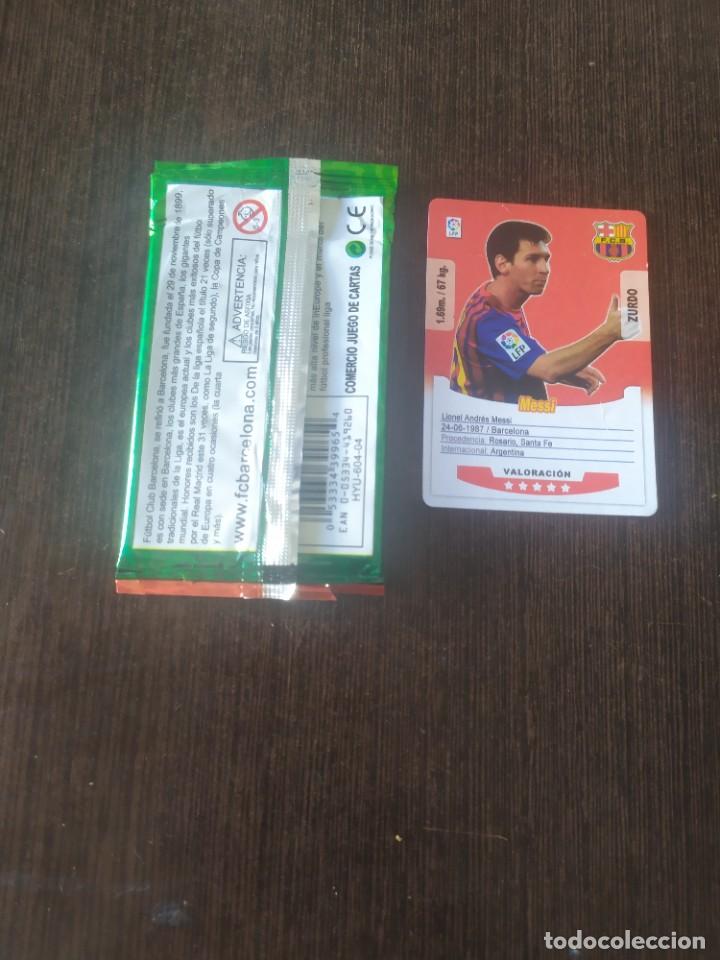Cromos de f&uacute;tbol: MESSI ESTRELLA CROMO NUEVO DE SOBRE - Foto 2