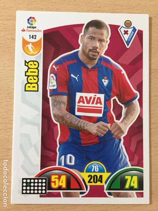 Cromos de f&uacute;tbol: 2017-2018 - 142 BEBE - SD EIBAR - PANINI ADRENALYN - Foto 1