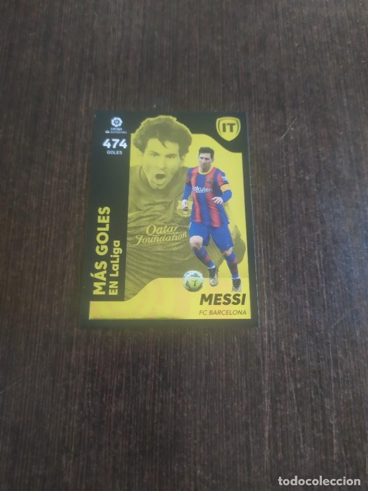 Cromos de f&uacute;tbol: MESSI EDICIONES ESTE 2021-22 ISLA DEL TESORO 3 M&Aacute;S GOLES NUEVO COLECCIONES 21-22