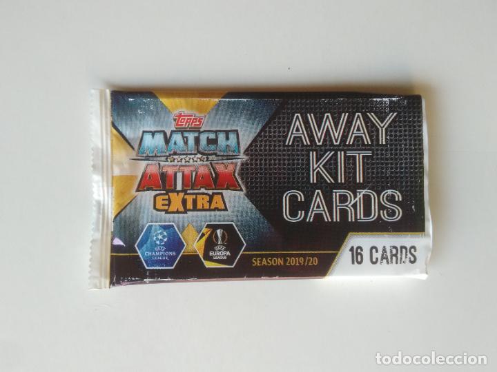 Cromos de F&uacute;tbol: SOBRE CROMOS VAC&Iacute;O 2019-2020 EUROPA CHAMPIONS LEAGUE 19-20 TOPPS MATCH ATTAX EXTRA AWAY KIT CARDS