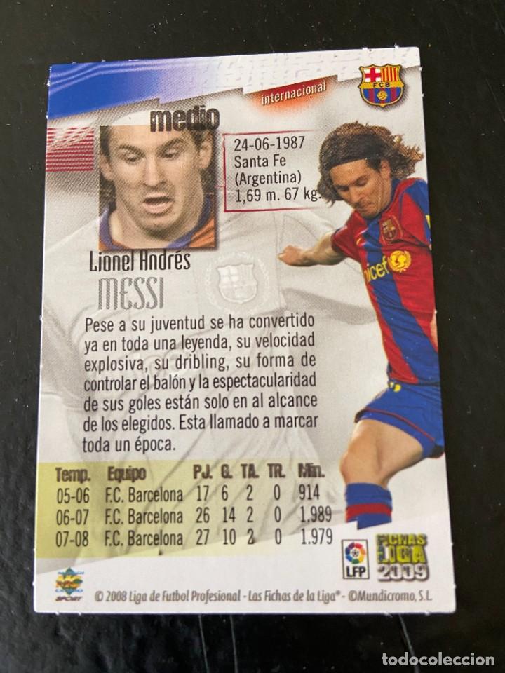 Cromos de f&uacute;tbol: messi 2009 buen estado - Foto 2