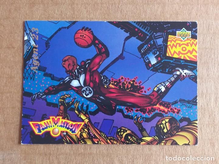 Cromos de F&uacute;tbol: Cromo n&ordm; 86 AGENT 23 MICHAEL JORDAN-FANIMATION Topps 1992.