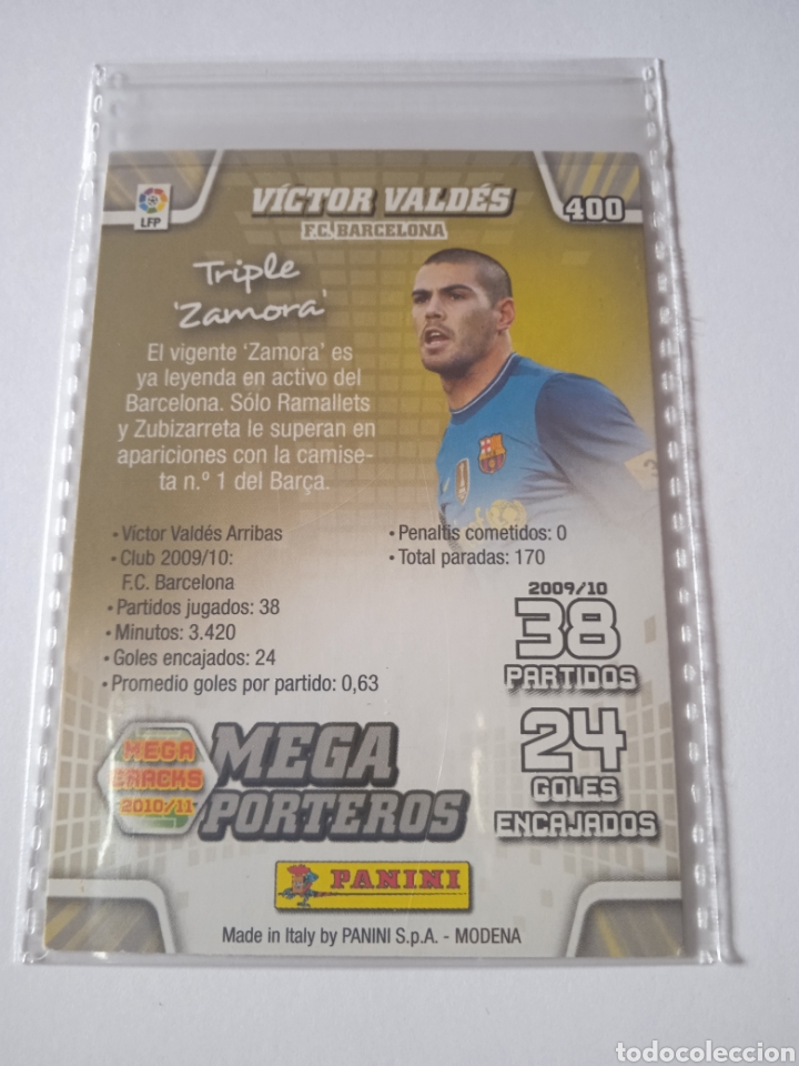 Cromos de f&uacute;tbol: Cromo de Vald&eacute;s MEGACRACKS 10-11 - Foto 3