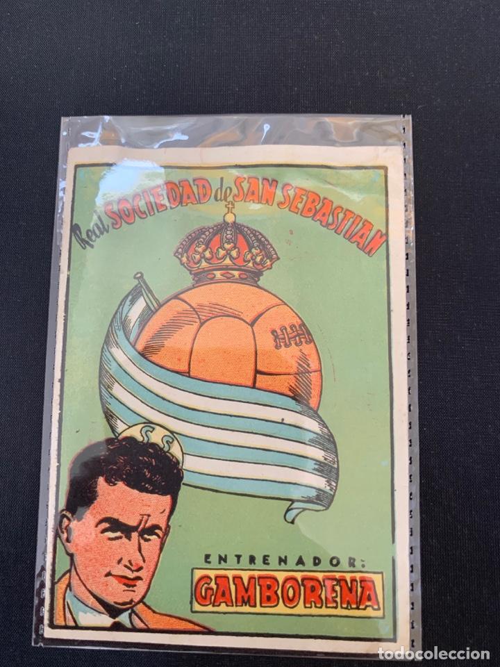 Cromos de F&uacute;tbol: FRANCISCO GAMBORENA CROMO FUTBOL 1941-42 ENTRENADOR REAL SOCIEDAD