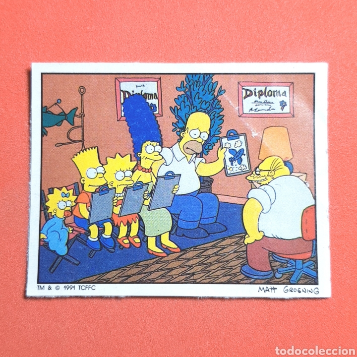 Cromos de F&uacute;tbol: (40.12) CROMO ALBUM: THE SIMPSONS. PANINI 1991 - N&deg;136