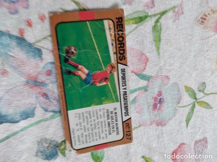 Fu&szlig;ball-Sticker: C-3E78AB BIMBO LOS RECORDS DEL MUNDO N&ordm; DEPORTES Y PASATIEMPOS 127 EL MAYOR NUMERO DE GOLES FUTBOL