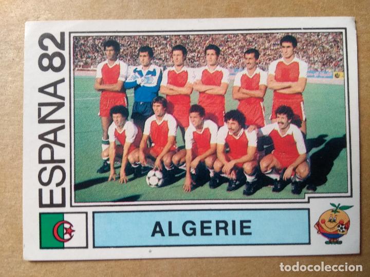 Cromos de f&uacute;tbol: N&ordm; 101 ALINEACION ARGELIA MUNDIAL ESPA&Ntilde;A 82 1982 PANINI SIN PEGAR