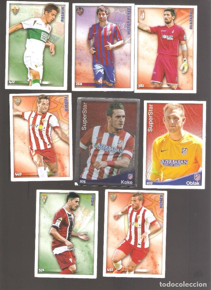 Cromos de F&uacute;tbol: 1 LOTE DE 8 CROMOS MUNDICROMO FICHAS LIGA 2014 -2015