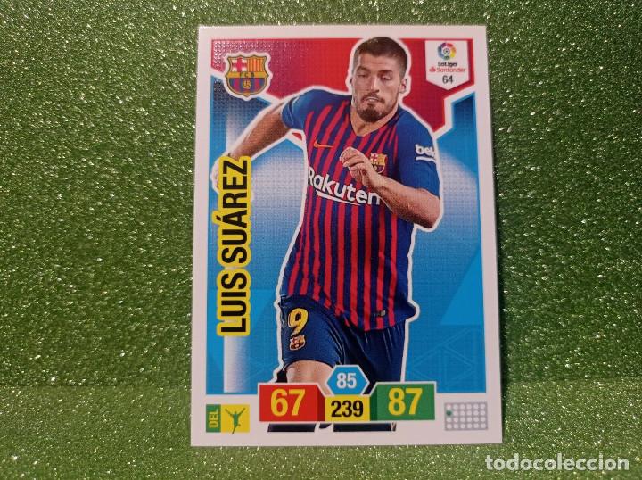 Cromos de f&uacute;tbol: ADRENALYN 2018-19 N&ordm; 64 LUIS SU&Aacute;REZ