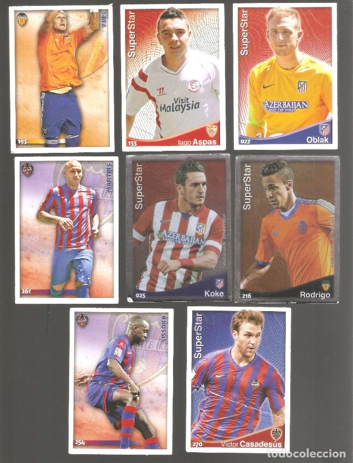 Cromos de F&uacute;tbol: 1 LOTE DE 8 CROMOS MUNDICROMO FICHAS LIGA 2014 -2015