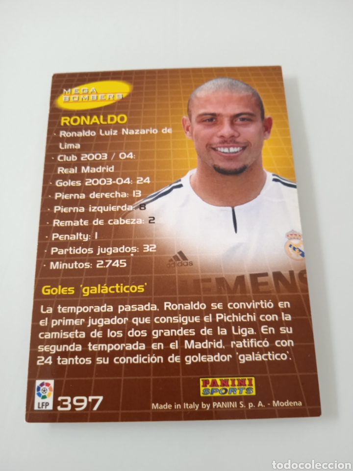 Cromos de f&uacute;tbol: Ronaldo 397 megacracks 2004-2005 - Foto 2