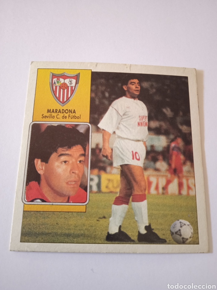 Cromos de f&uacute;tbol: Cromo de Maradona Este 92-93 - Foto 2